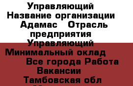 Управляющий › Название организации ­ Адамас › Отрасль предприятия ­ Управляющий › Минимальный оклад ­ 40 000 - Все города Работа » Вакансии   . Тамбовская обл.,Моршанск г.